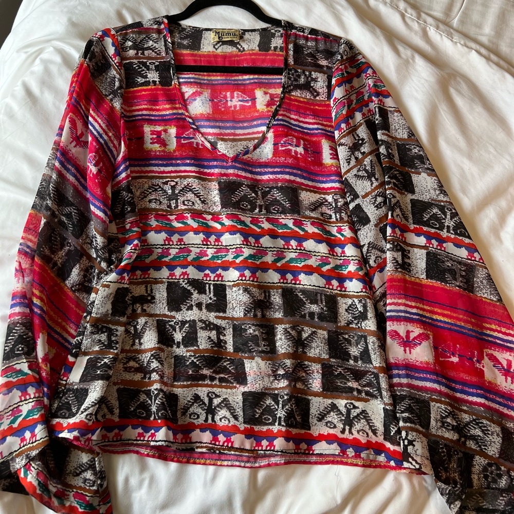 Wild Wyoming Aztec Tunic Top